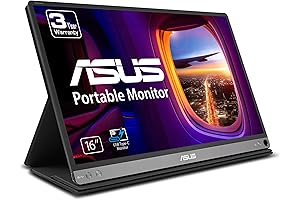 ASUS ZenScreen 15.6" Portable Monitor (MB16AC): Extend Your Workspace with Ultra-Convenient USB-C Connectivity