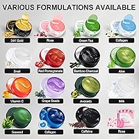Vista 9 de LAVONE Máscara de ojos, 30 pares de parches de carbón de bambú para debajo de los ojos, productos para el cuidado de la piel para ojeras e