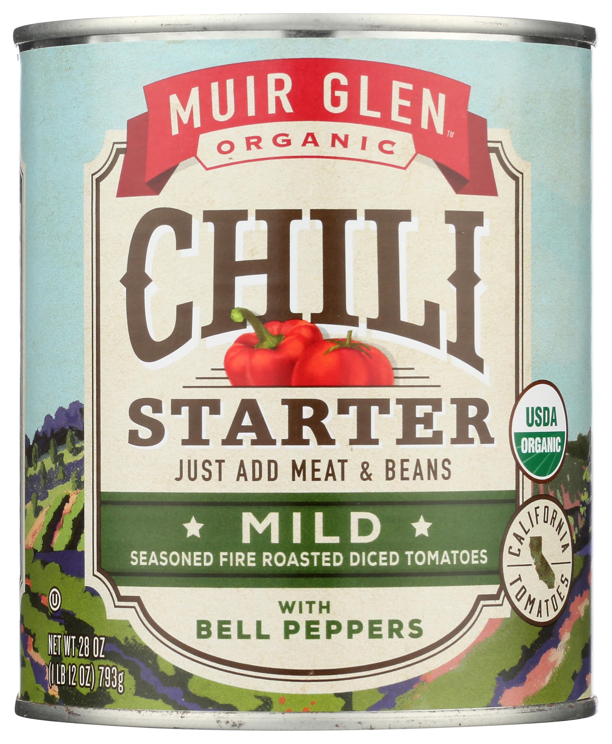Muir Glen Tomato Chili Startr Mild, 28 oz