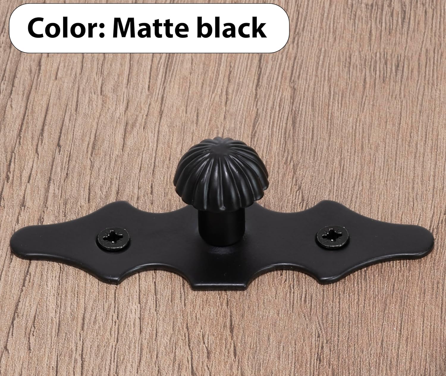 AERZETIX - C73715 – Set of 2 Ball Furniture Handles – Door Cabinet Cupboard Drawer Furniture Decoration Kitchen Living Room Dresser – Metal – Matt Black