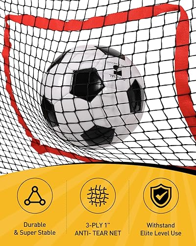 Miniatura 4 de Soccer Rebounder 2In1, Large(7.2x4)&Small(7.2x4) Dual-Sided Soccer Rebound Net With 2Pcs Adjusted Freely Target, 6Pcs Metal Stakes&Carry Bag,
