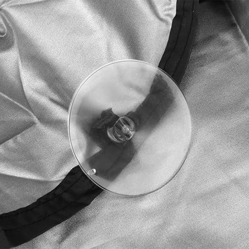 Miniatura 4 de WINOMO Protector de cubierta de automóvil impermeable para medio cuerpo, protector de polvo de nieve, tamaño XL (negro)