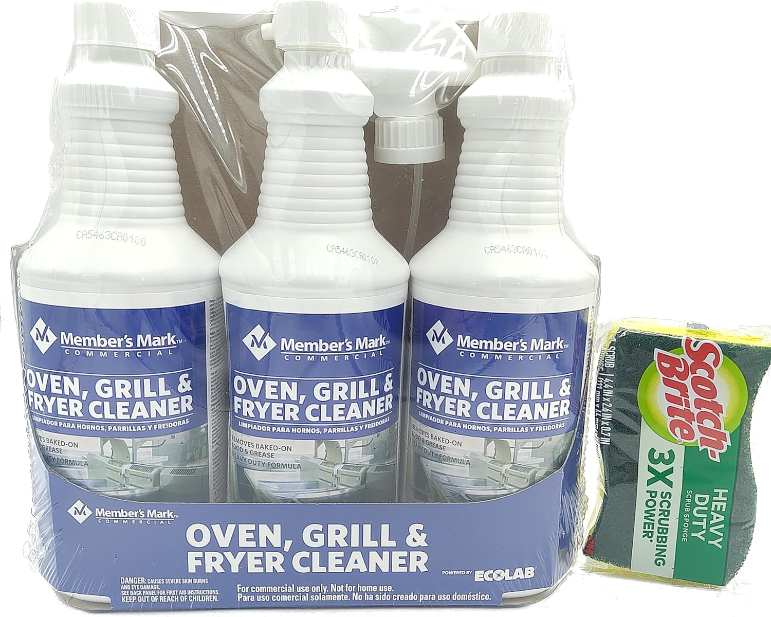 Grill Oven and Fryer Cleaner 32 oz, 3 pk. with Heavy Duty