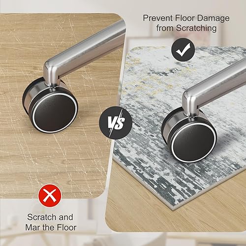 Miniatura 5 de Anidaroel Tapete abstracto para silla de oficina de 36 x 48 pulgadas para suelo de madera dura, tapete de escritorio resistente para sillas