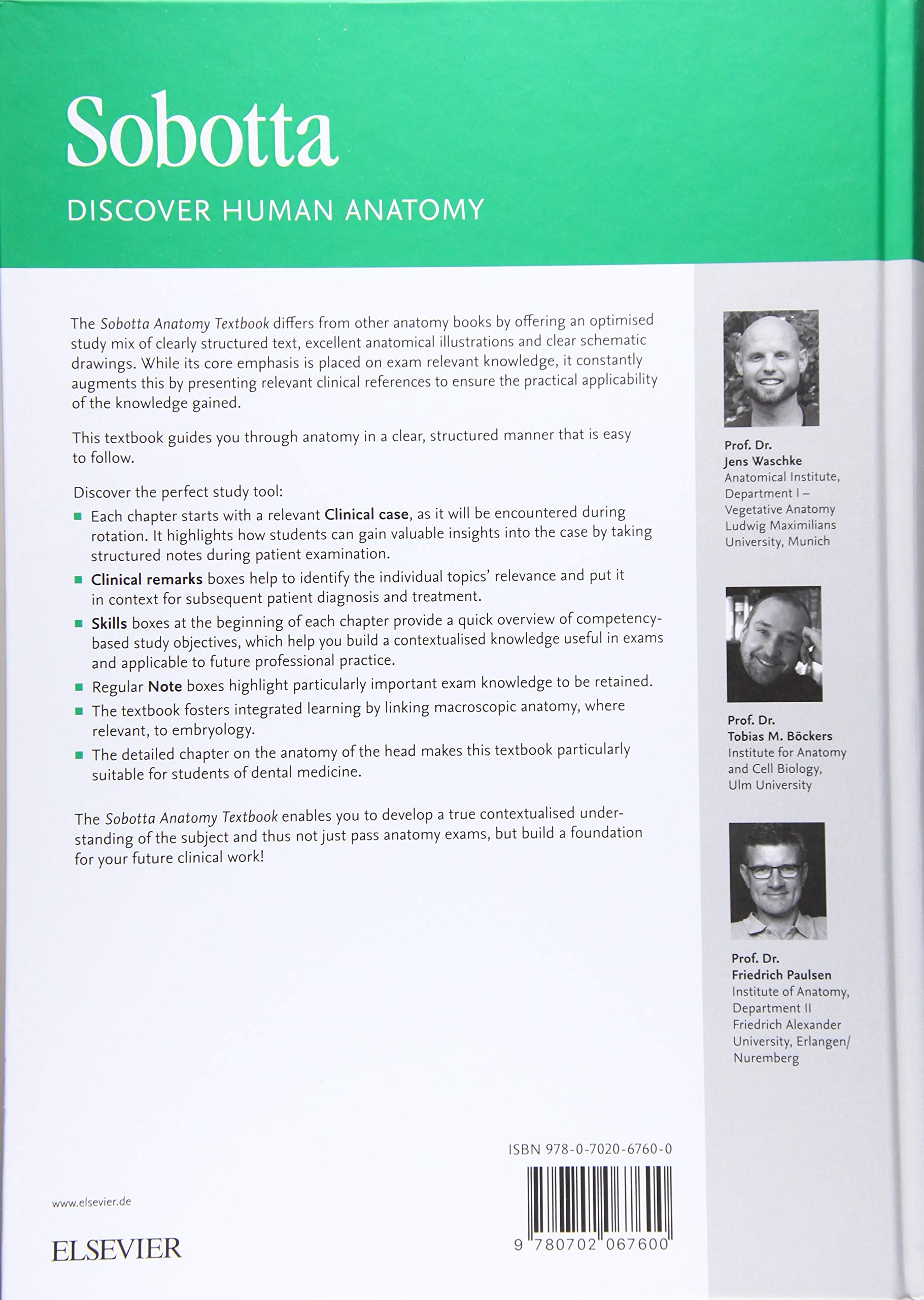 Sobotta Anatomy Textbook: English Edition with Latin Nomenclature (VORKLINIK - Lehrbuch - Urban & Fischer-Verlag)