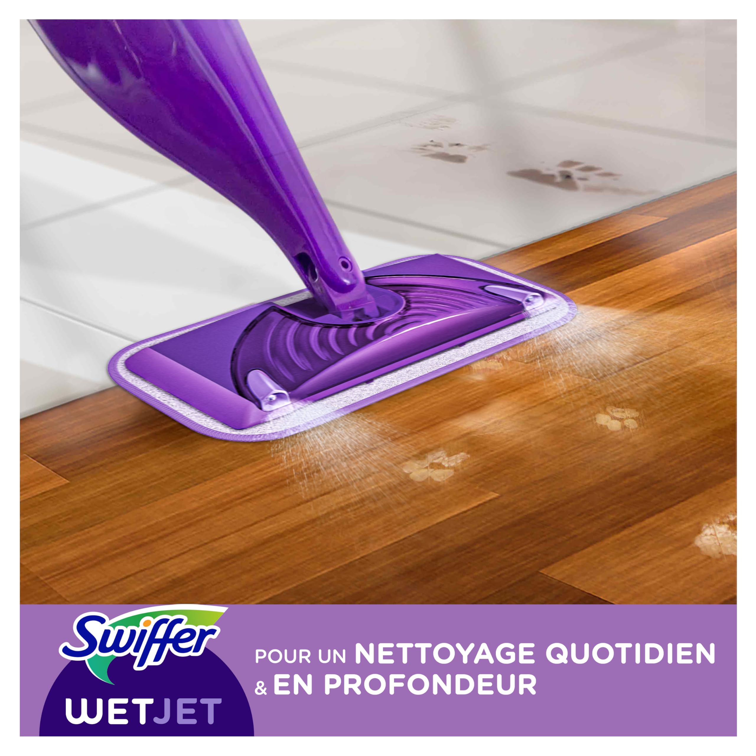 Swiffer WetJet 12 Recharges Jetables Nettoyantes Multi-Surfaces