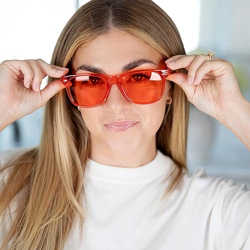 Miniatura 3 de Paquete de 10 lentes de terapia de color con fundas a juego, gafas de terapia de luz de chakras de color curativo para cromoterapia, lentes para