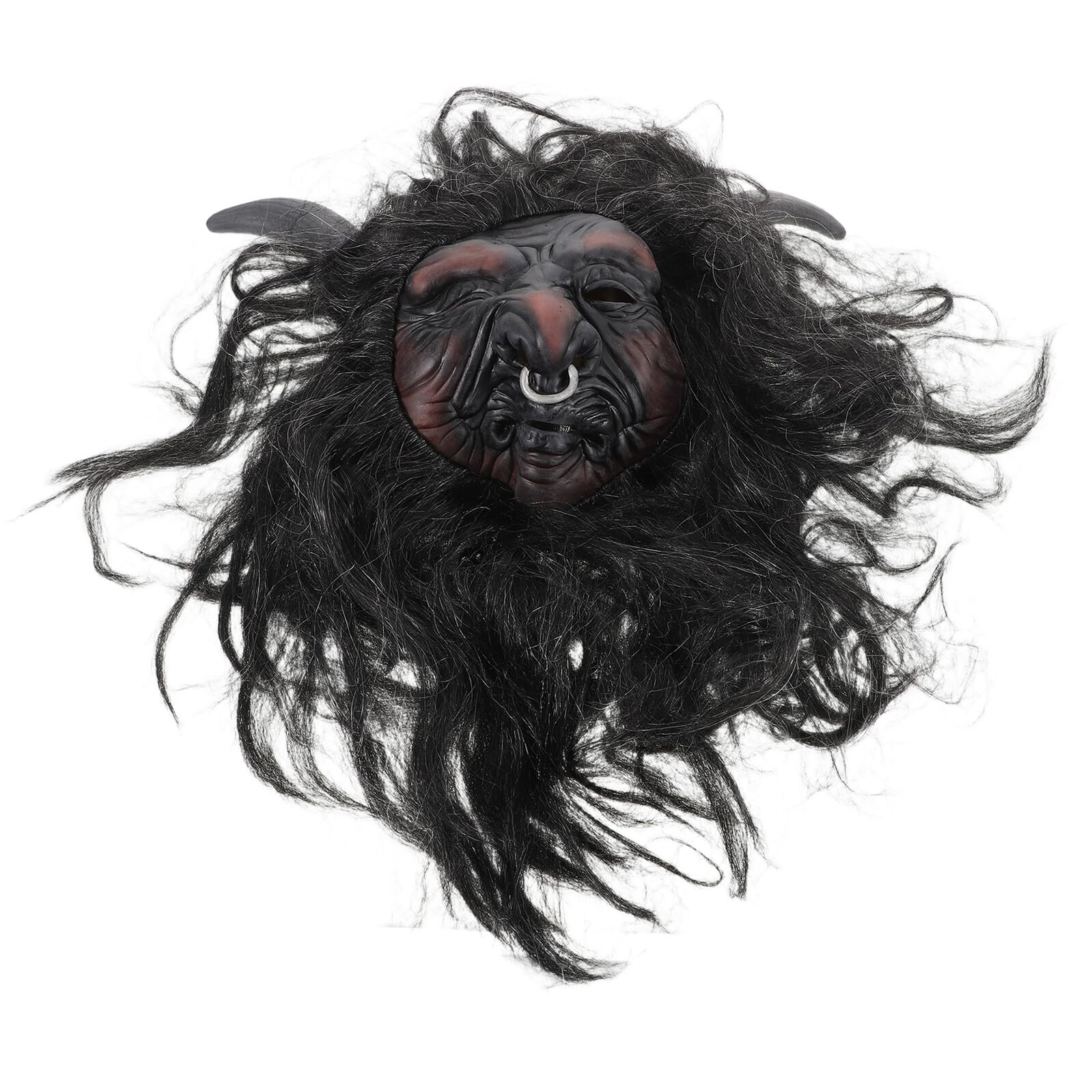 Healeved máscara de fiesta de halloween antifaz máscaras de halloween accesorio de casa embrujada Látex Grey