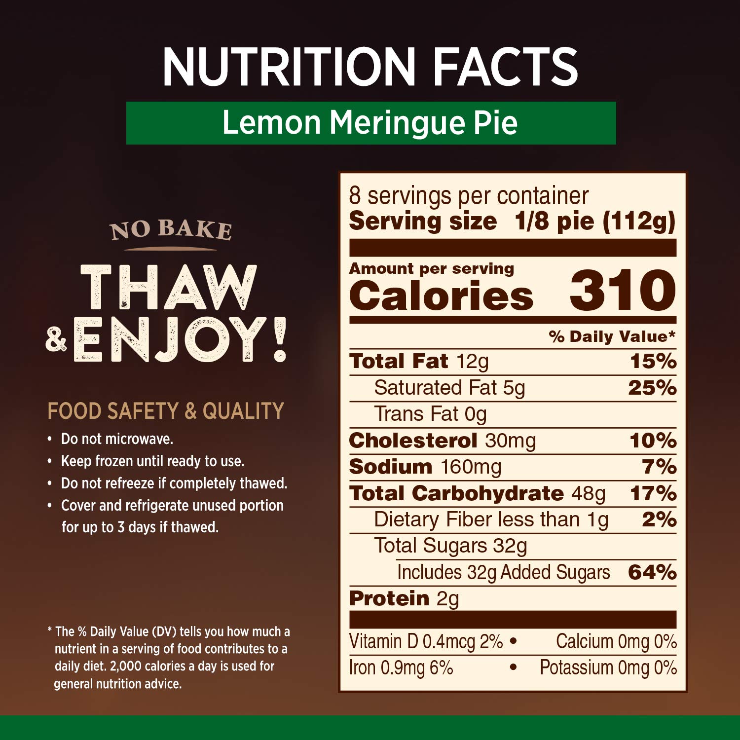Best Frozen Dessert - Marie Callender's Lemon Meringue Pie Review