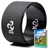 Extra Wide Yoga Wheel, Mini Yoga Wheel - Beginner Friendly Yoga Kit. More Comfortable, Stable and Safer Back Roller. Improve posture, better mobility. Ideal Home Exercise. Relieve Back Pain.