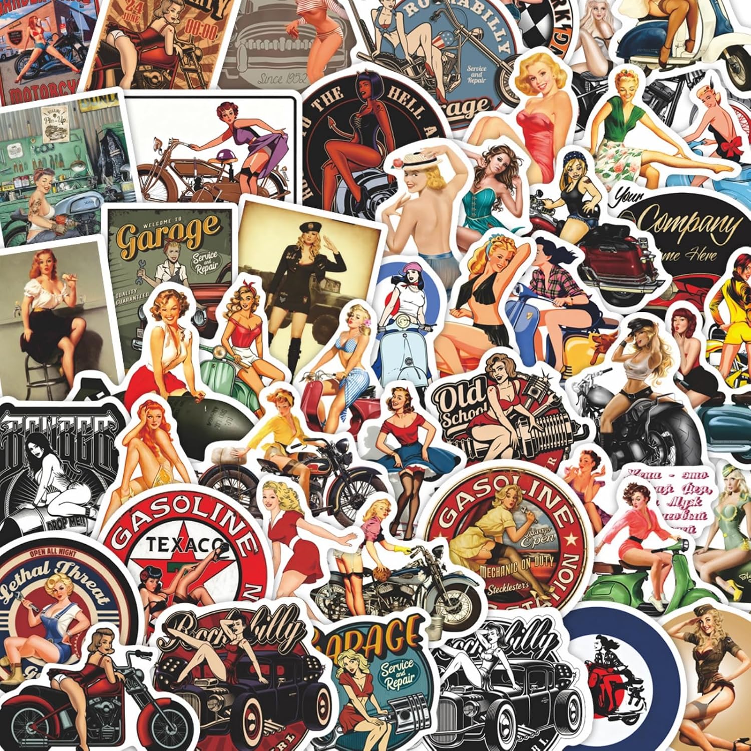 Amazon.com: Stickers Pack, Waterproof Vinyl Decals, No Repeats, 50pcs ...