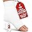 KEMFORD Ankle Compression Sleeve - 1-Pair, Plantar Fasciitis Braces - Open Toe Compression Socks for Swelling, Sprain, Neuropathy, Foot Arch Support for Men and Women - 20-30mmhg, S, White
