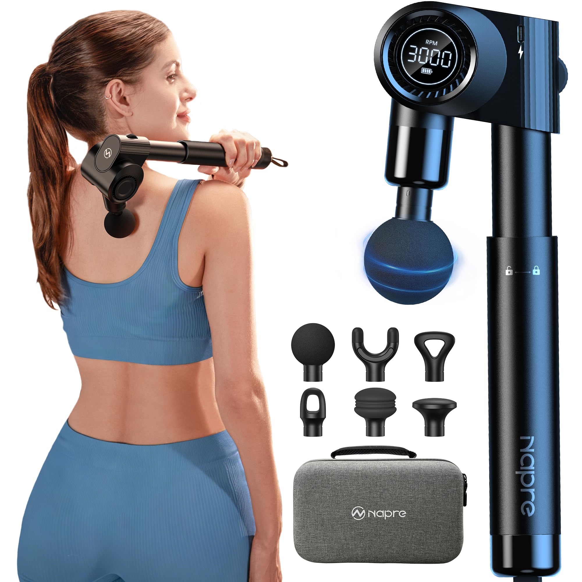Massagepistole,Napre Faltbare Massage Pistole Massage Gun