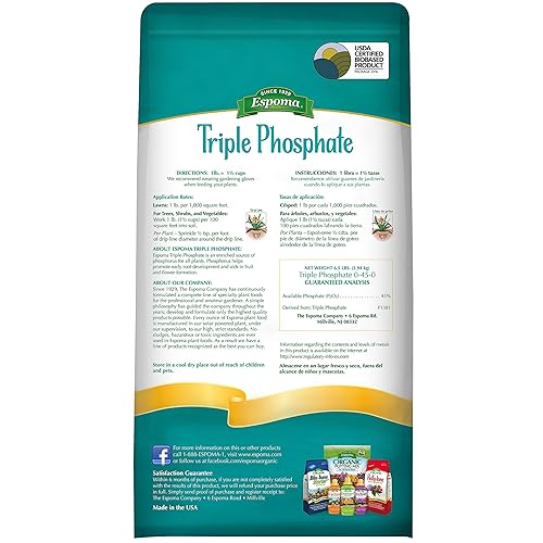Miniatura 3 de Espoma Fertilizante triple fosfato 0-45-0, bolsa de 6.5 libras. Promueve el crecimiento de raíces y la floración en todas las plantas con flores,