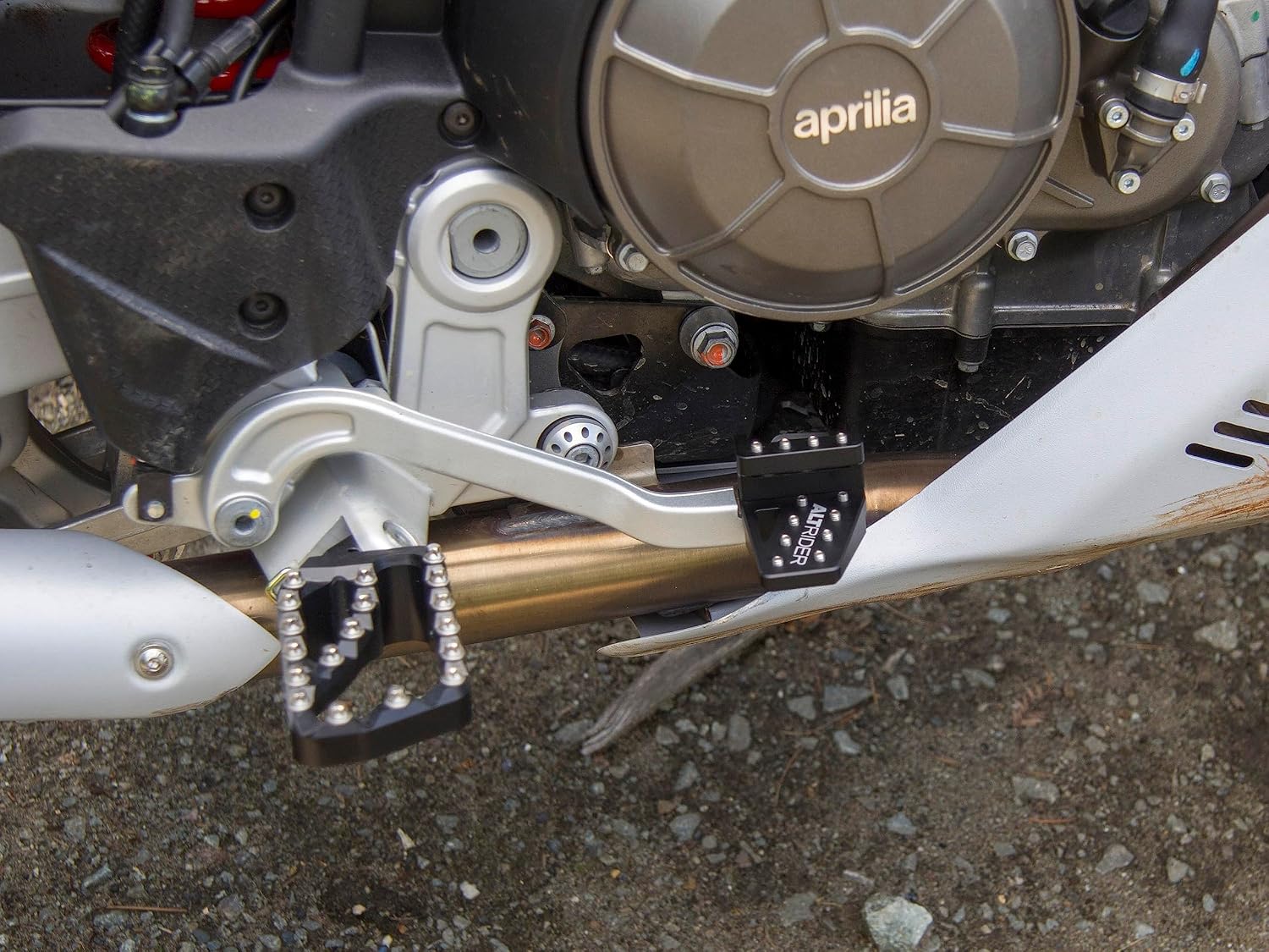 AltRider DualControl Rear Brake Pedal Riser & Enlarger Kit Compatible with Aprilia Tuareg 660 - Adjustable Dual Level Control for Seated & Standing Riding - Improves Reaction Time & Control - Black