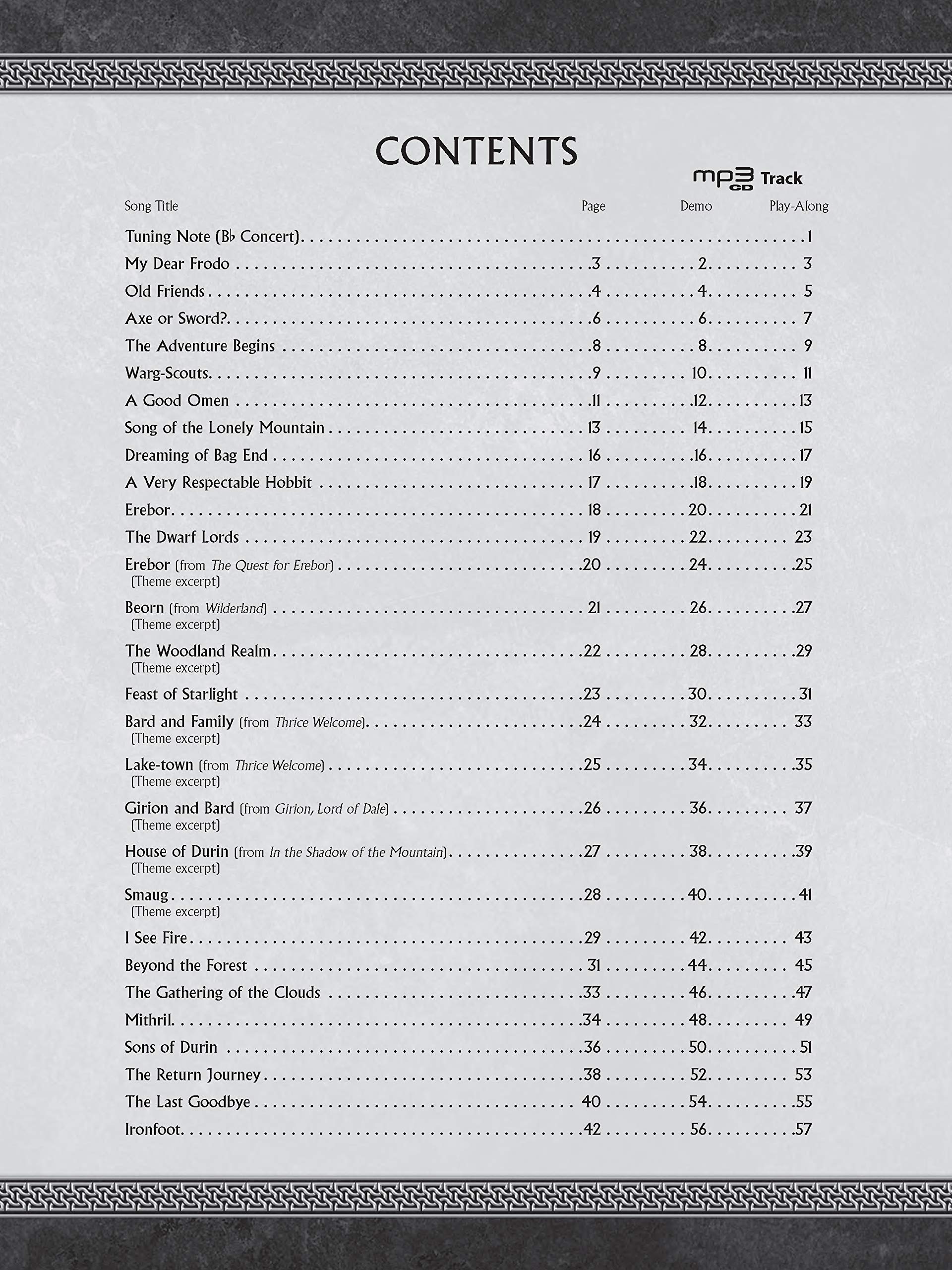The Hobbit: The Motion Picture Trilogy Instrumental Solos - Alto Sax