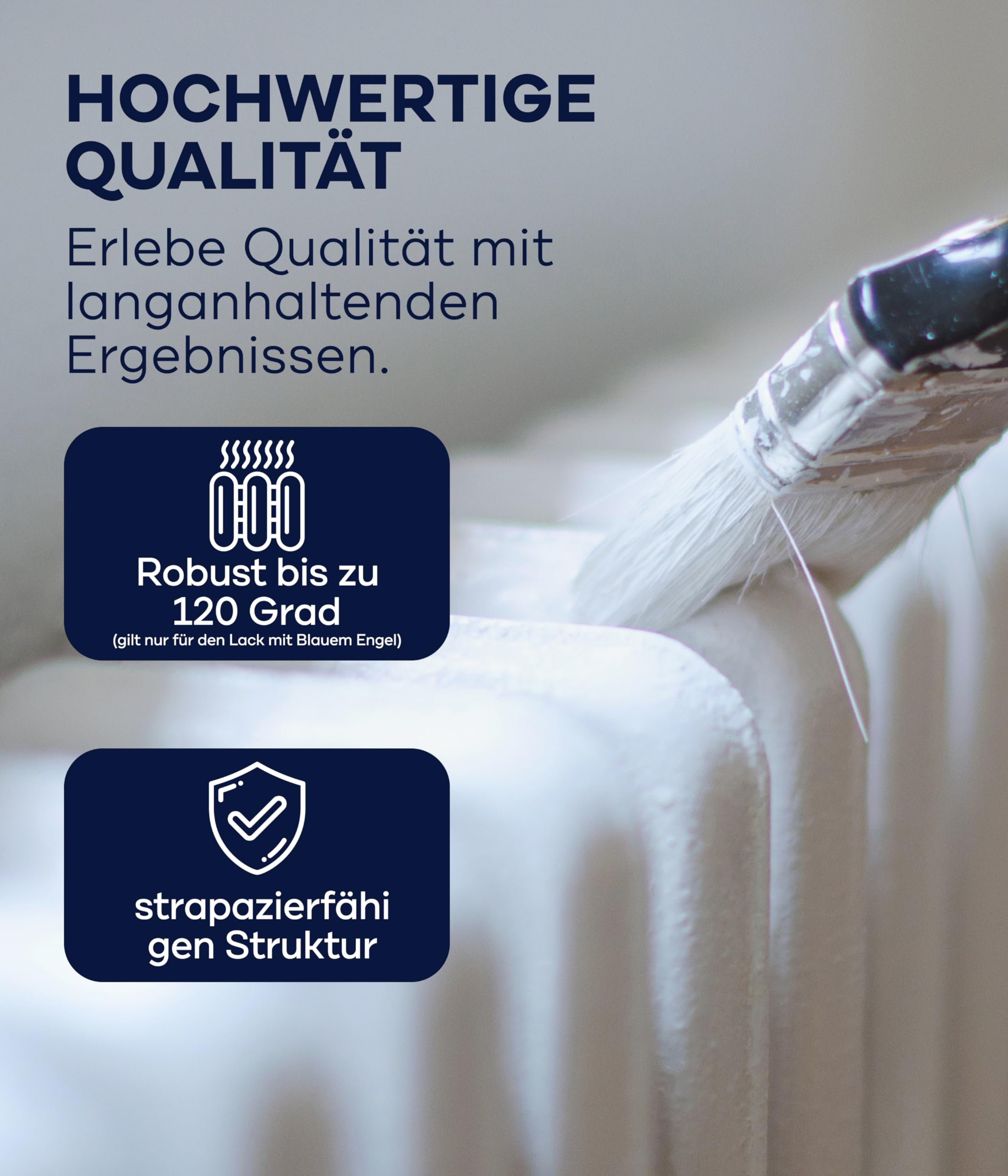 Plid Heizkörperlack Weiß Glänzend 1,5 l – Thermolack Wasserbasiert