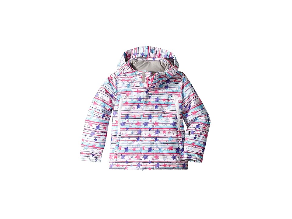 

Spyder Kids Glam Jacket (Toddler/Little Kids/Big Kids) (Star Stripe Multi/White) Girl's Coat