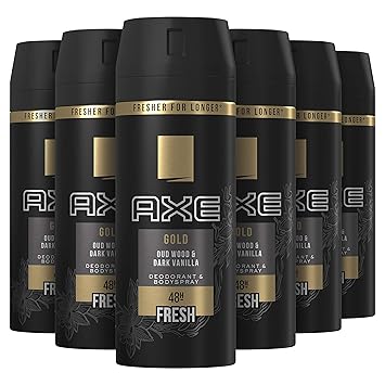 6x Axe Deodorant Bodyspray Gold 150 ml : Amazon.de: Kosmetik
