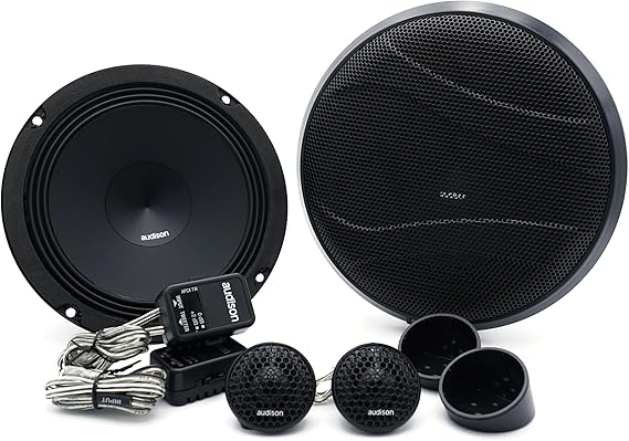 Audison APK 165 Prima Series 6.5 2-Way Component Speaker Set; AP 1 + AP 6.5 + Grilles