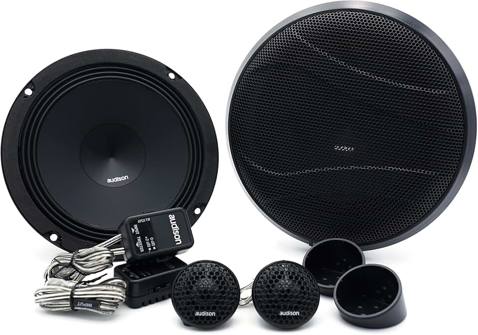 Kit de Alto-Falantes 2 Vias, Audison, APK165 2 OHMS 090308, Conjunto de Alto Falantes