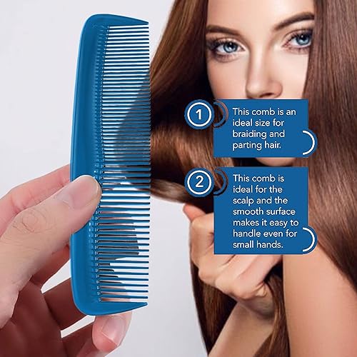 Miniatura 4 de Soft 'N Style Juego de 4 peines para el cuidado del cabello - No se rompen - peine para hombrespeine de dientes finospeines para cabello