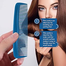 Soft \'N Style Hair Care 4-Pack Comb - Not Breakable - mens comb/fine tooth comb/peines para cabello