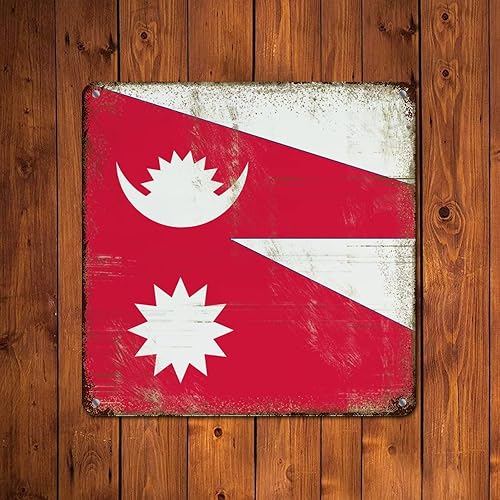 Vista 39 de Letrero de metal con bandera de país internacional, bandera de Polonia, regalo de bandera de Polonia, letreros de aluminio envejecidos