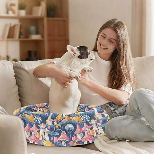 Miniatura 6 de Fairyland - Camas para perros cálidas y suaves para mascotas, cama de cueva para perros de tamaño extra pequeño, suministros para mascotas, cama