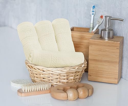 Vista 202 de Utopia Towels - Juego de toallas de 8 piezas, 2 toallas de baño, 2 toallas de mano y 4 para la cara, 100% algodón hilado en anillo, 600 GSM, Azul