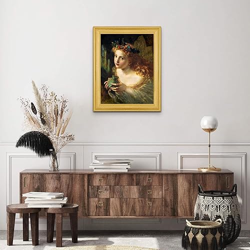 Miniatura 3 de Cabaña perdida Un retrato de un hada 1869 por Sophie Gengembre Anderson Lienzo en marco biselado dorado  Reproducción de pinturas de obras de arte