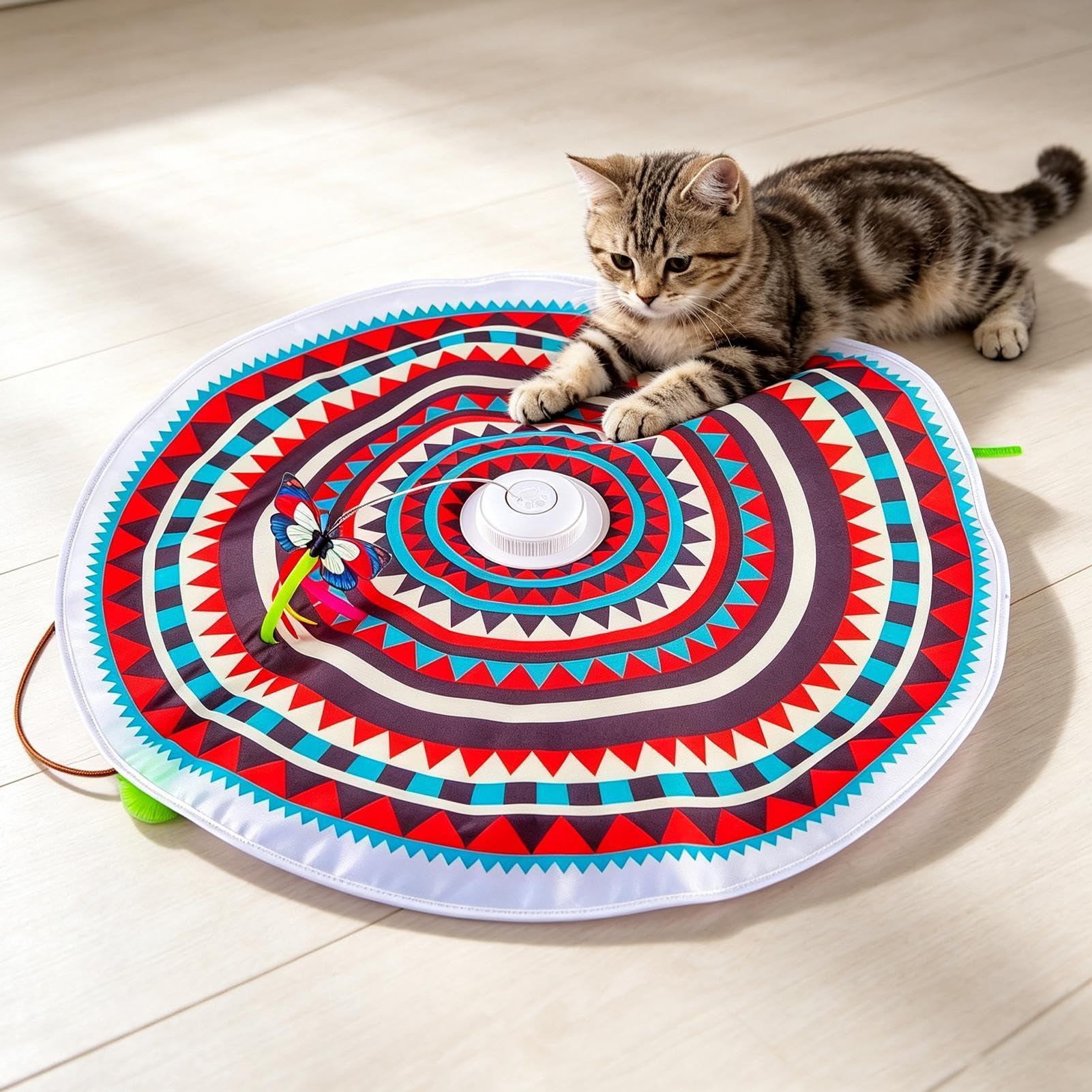 Jouet interactif pour chat rechargeable et intelligent | Jouet de divertissement chaton pour intérieur ou extérieur Balcon Appartement Maison Salon