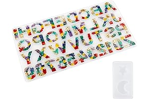 Reverse Alphabet Silicone Resin Mold