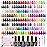 Beetles 110 PCS Gel Nail Polish Set, 100 Colors Infinite Inspiration Gift Spree All Season Red Brown Green Black Gel Polish with 5Pcs Base Top Coat Soak off UV Gel for Manicure Lovers DIY at Home