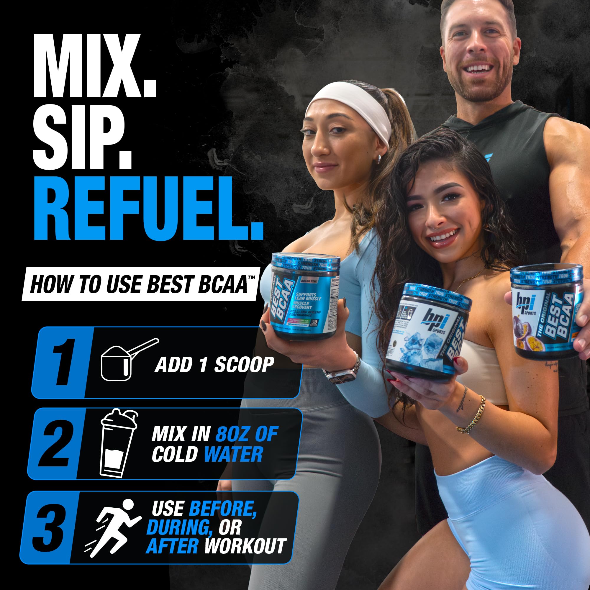 BPI Sports Best BCAA Powder – Hydration, Fruit Punch, 30 Servings — Amazon image 4