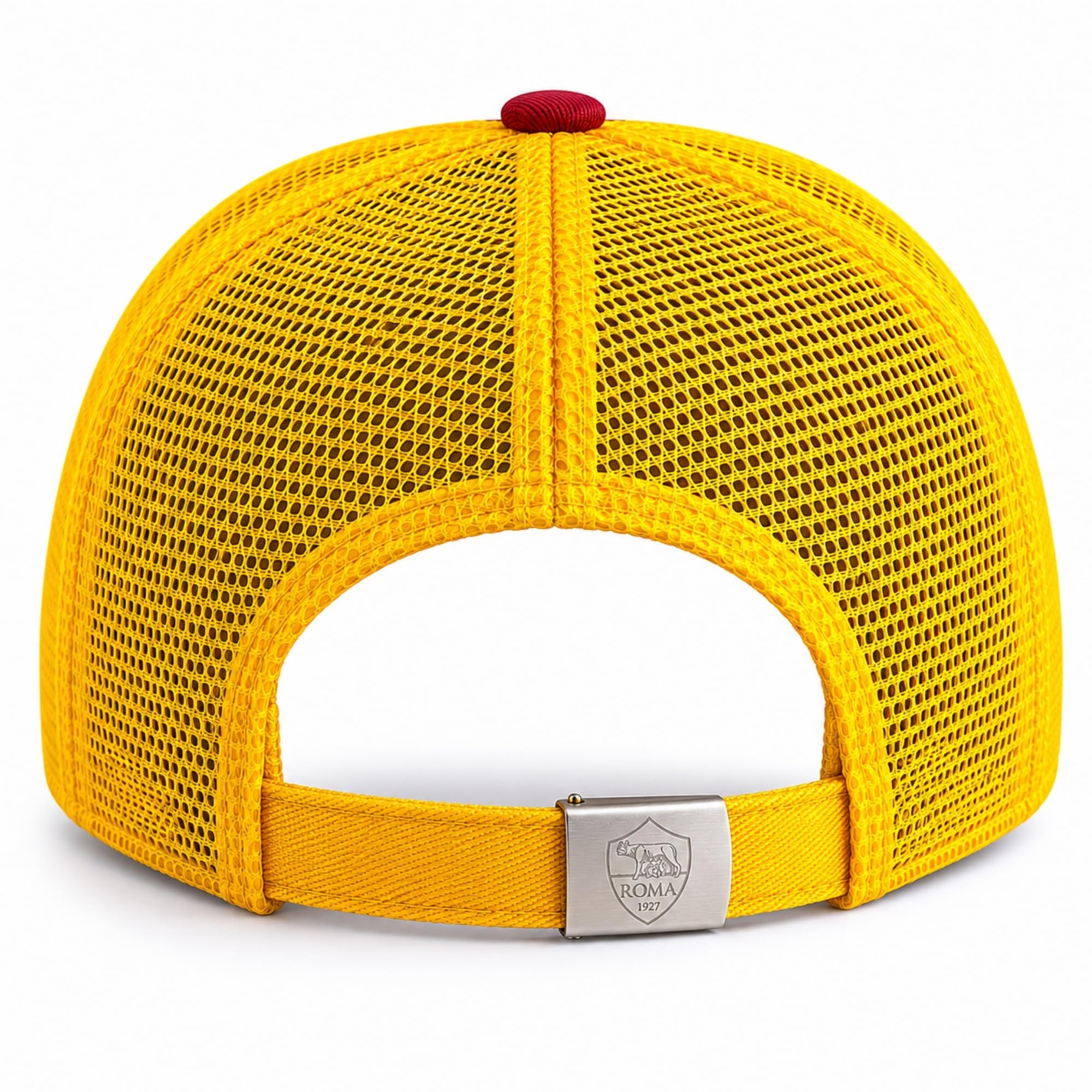 AS Roma Cappello Ufficiale in Cotone con Logo Modello Baseball con Visiera Curva e Regolabile – Prodotto con Licenza