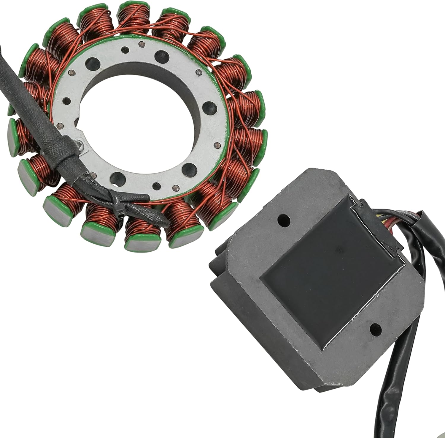 Caltric Stator and Regulator Rectifier Compatible With Kawasaki Brute Force 650 Kvf650D Kvf650E 4X4