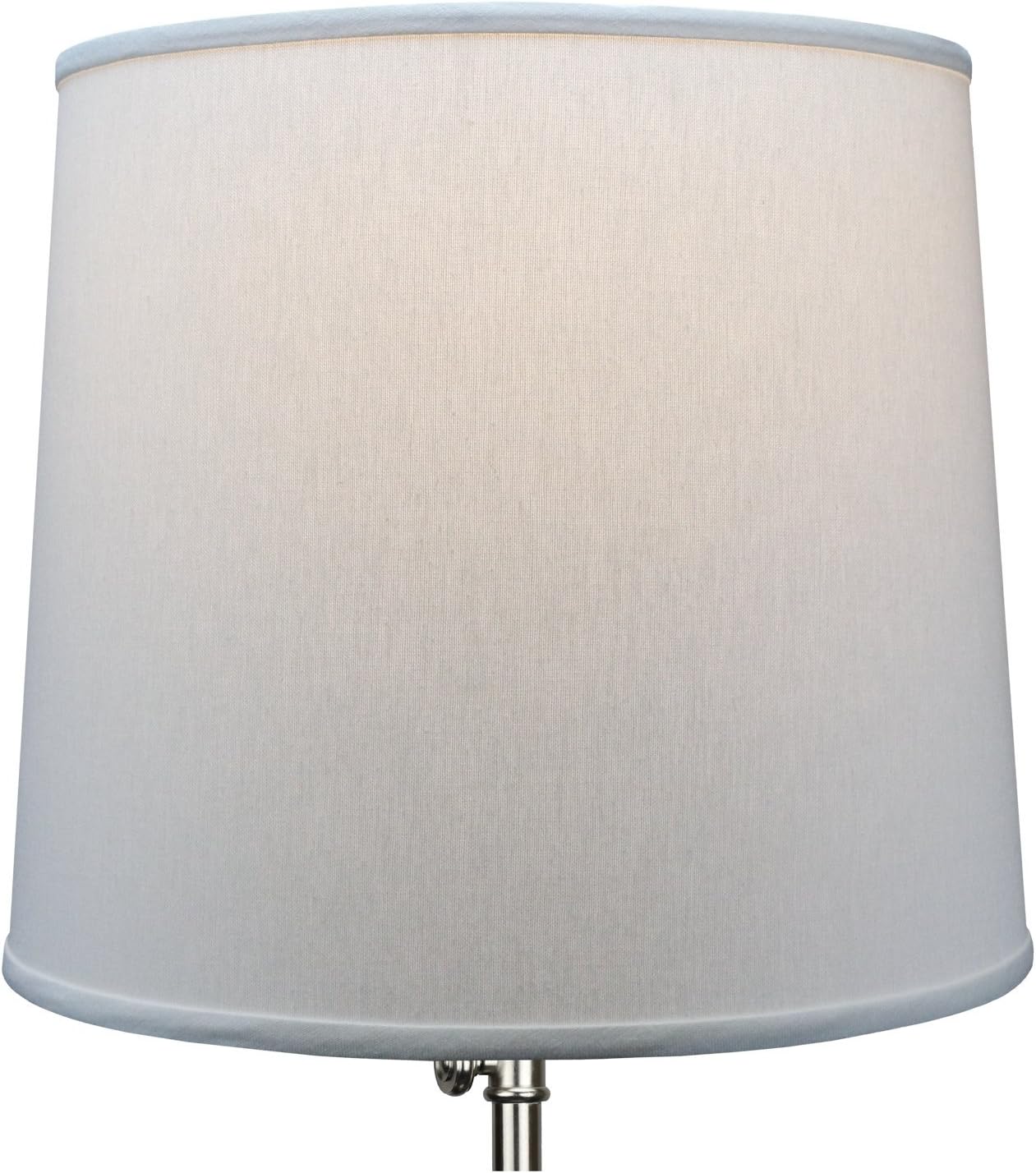 FenchelShades.com 14" Top Diameter x 16" Bottom Diameter 14" Slant Height Lampshade USA Made (White)
