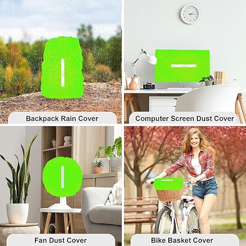 Miniatura 15 de LAMA 2 fundas impermeables de lluvia para mochila, protector reflectante a prueba de lluvia para antipolvo y antirrobo, L 41L-55L negro y azul