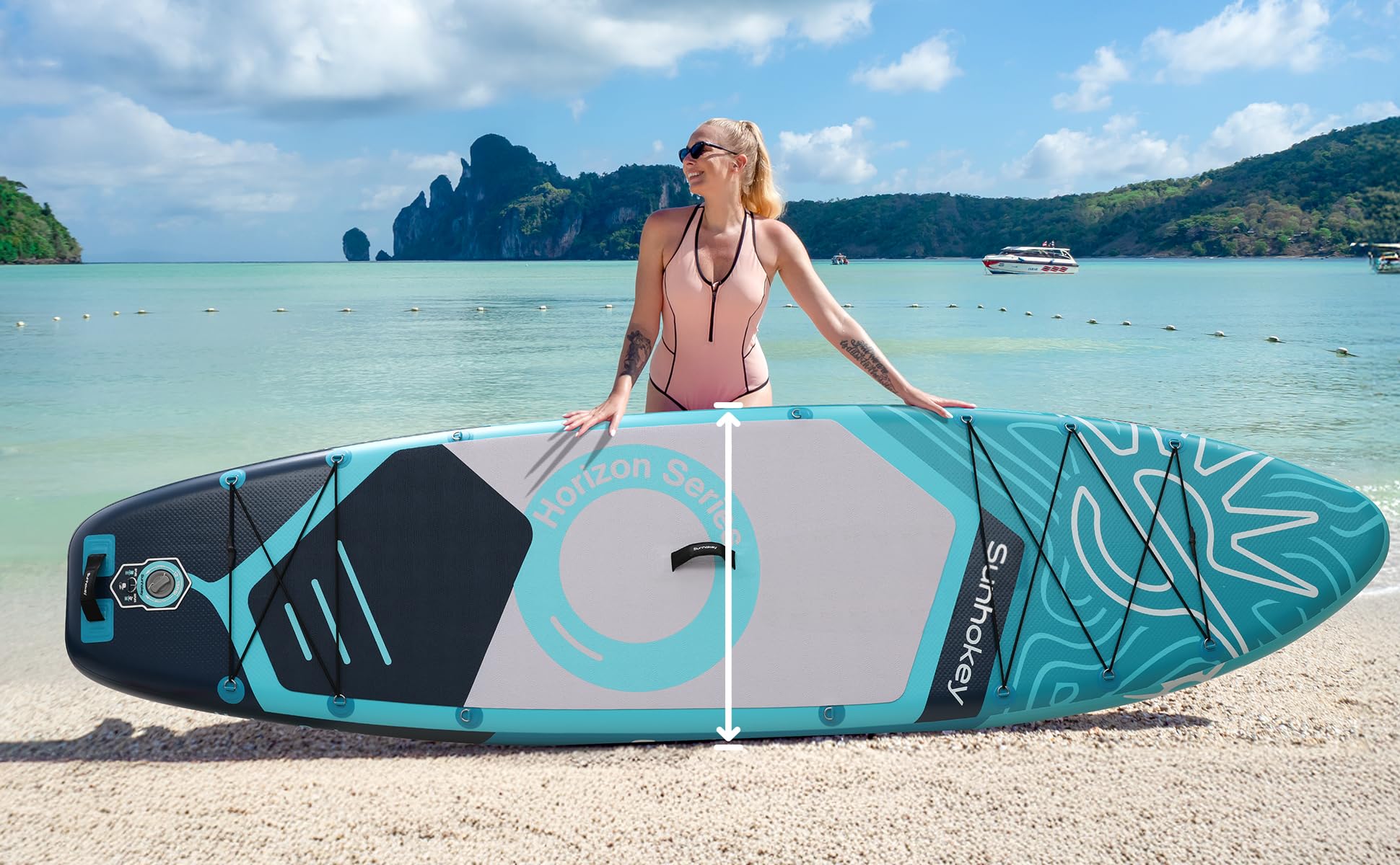 COIL SUP-Board - Aufblasbares SUP Board Set – Stand Up Komplettset - Set - wasserdichte Handytasche - Stabil - Leicht - mit Paddel - mit Pumpe - Zubehör