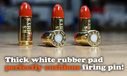 Miniatura 3 de B's Dry Fire Snap Caps - A.K.A. B's Dummy's - Dummy - Gorras de entrenamiento Luger de 0.354 in (paquete de 5) (latón naranja)