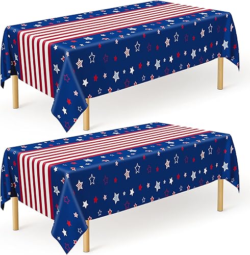 Miniatura 65 de 4 manteles de Cinco de Mayo, manteles de fiesta mexicana de 108 x 54 pulgadas, fundas de mesa desechables a rayas mexicanas, mantel de plástico