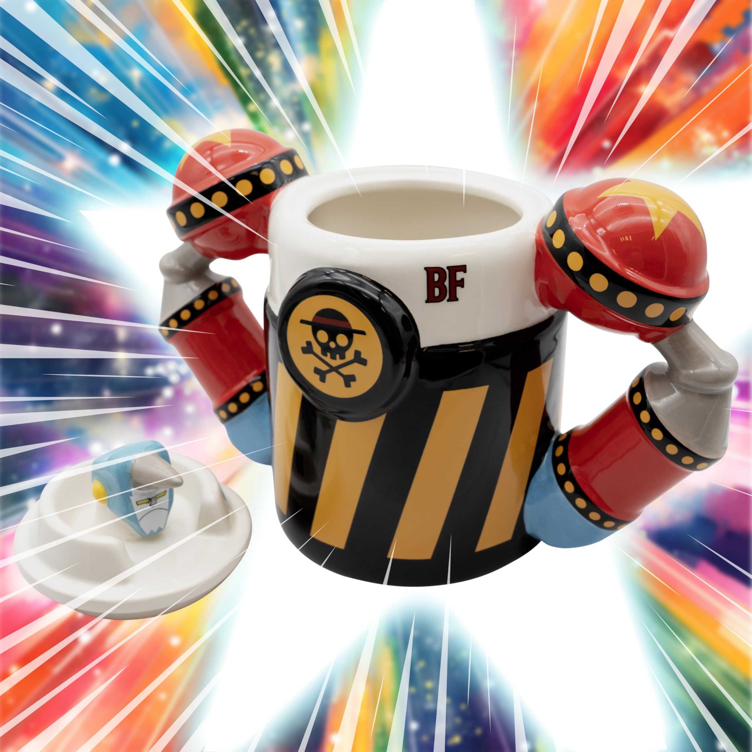 Amazon.com | ABYSTYLE One Piece Manga Iron Pirate Franky 3D Mug