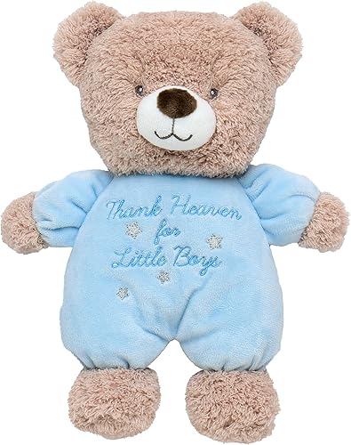 Miniatura 5 de Little Me - Sonajero de oso de peluche con bordado de Thank Heaven for Little Girls (rosa, 9 pulgadas)