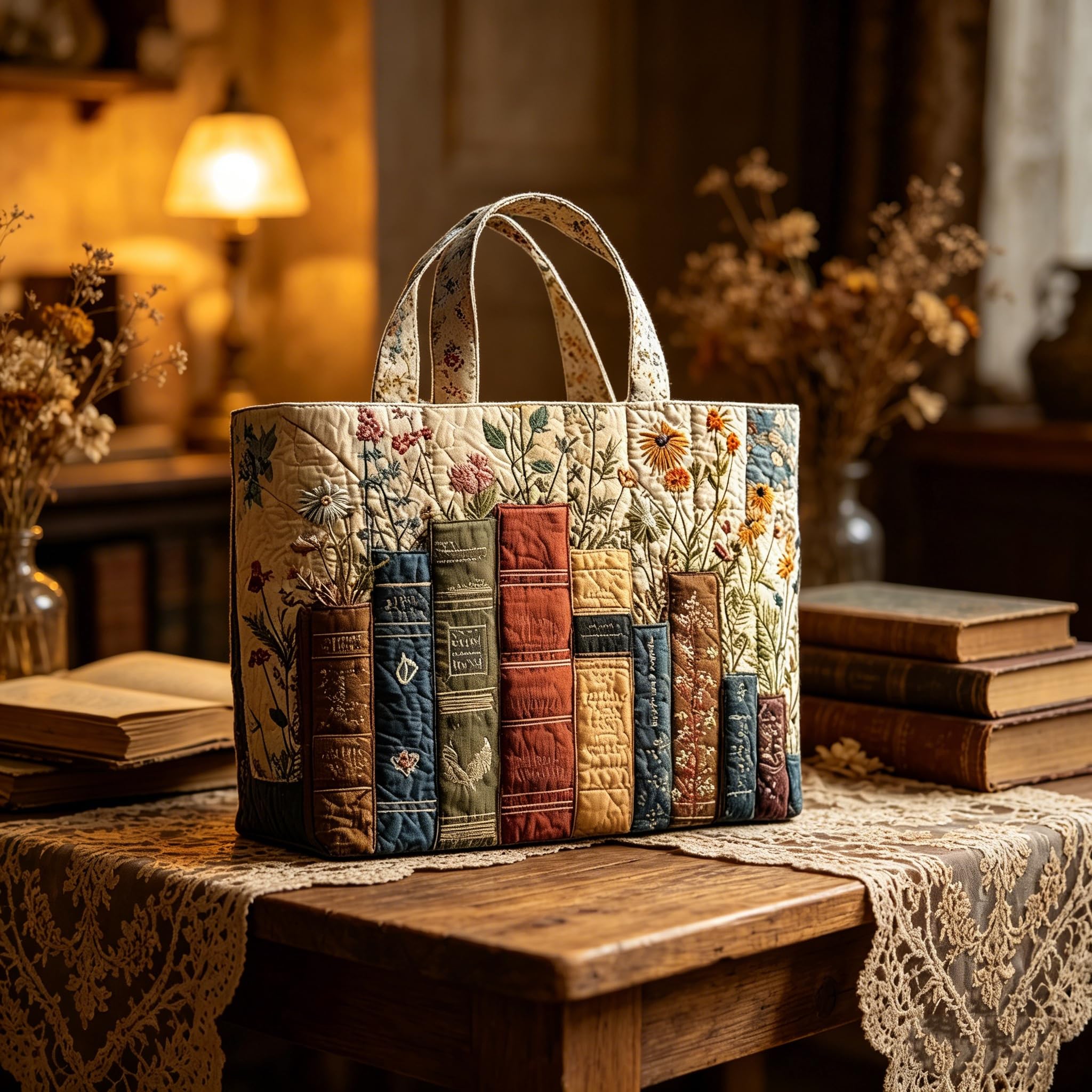 Aiorrax Quilted Bags, Quilted Tote Bag, Quilted Tote Bags for Women, Vintage, Hobo, Lightweight Large Capacity — view 4