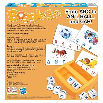 Winning Moves Boggle Jr., Kids Alphabet Learning Game