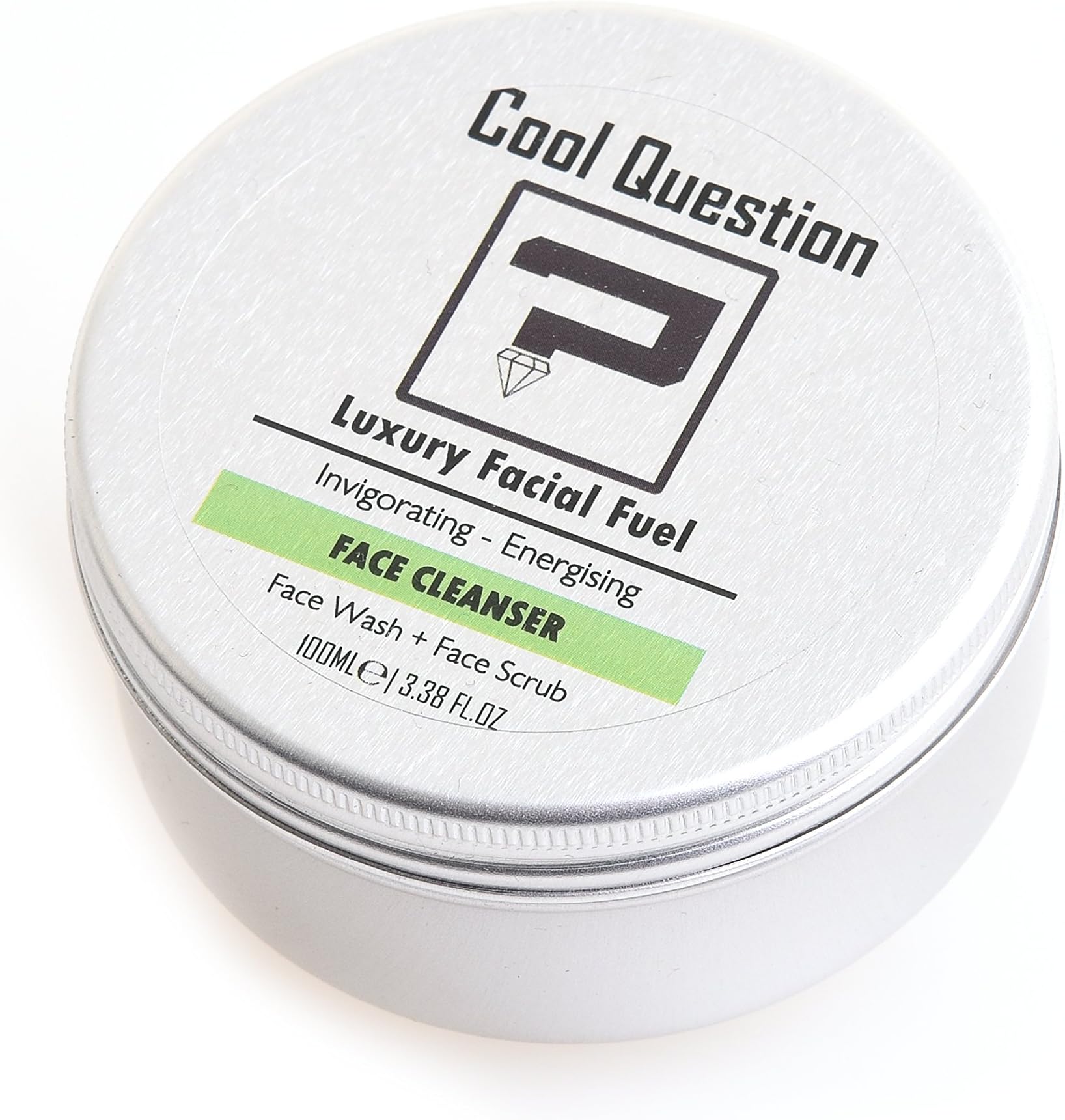 Mens Face Scrub & Face Wash For Men 100ml – Natural Face Cleanser + Facial Exfoliator All in One for Dull, Dry Skin, Wrinkles, Blemishes, Acne Scars & More - Travel Size & Airport Friendly Facial Fuel