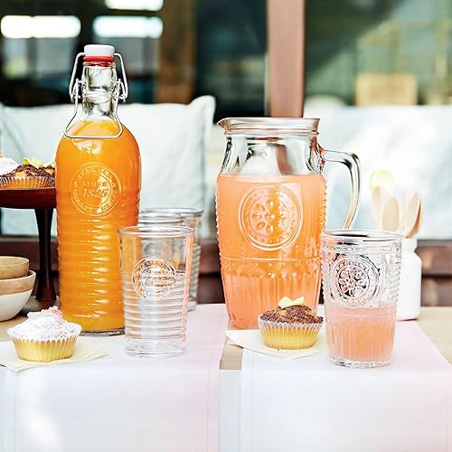 Miniatura 6 de Bormioli Rocco Vaso de agua romántico 115 onzas juego de 6 transparente