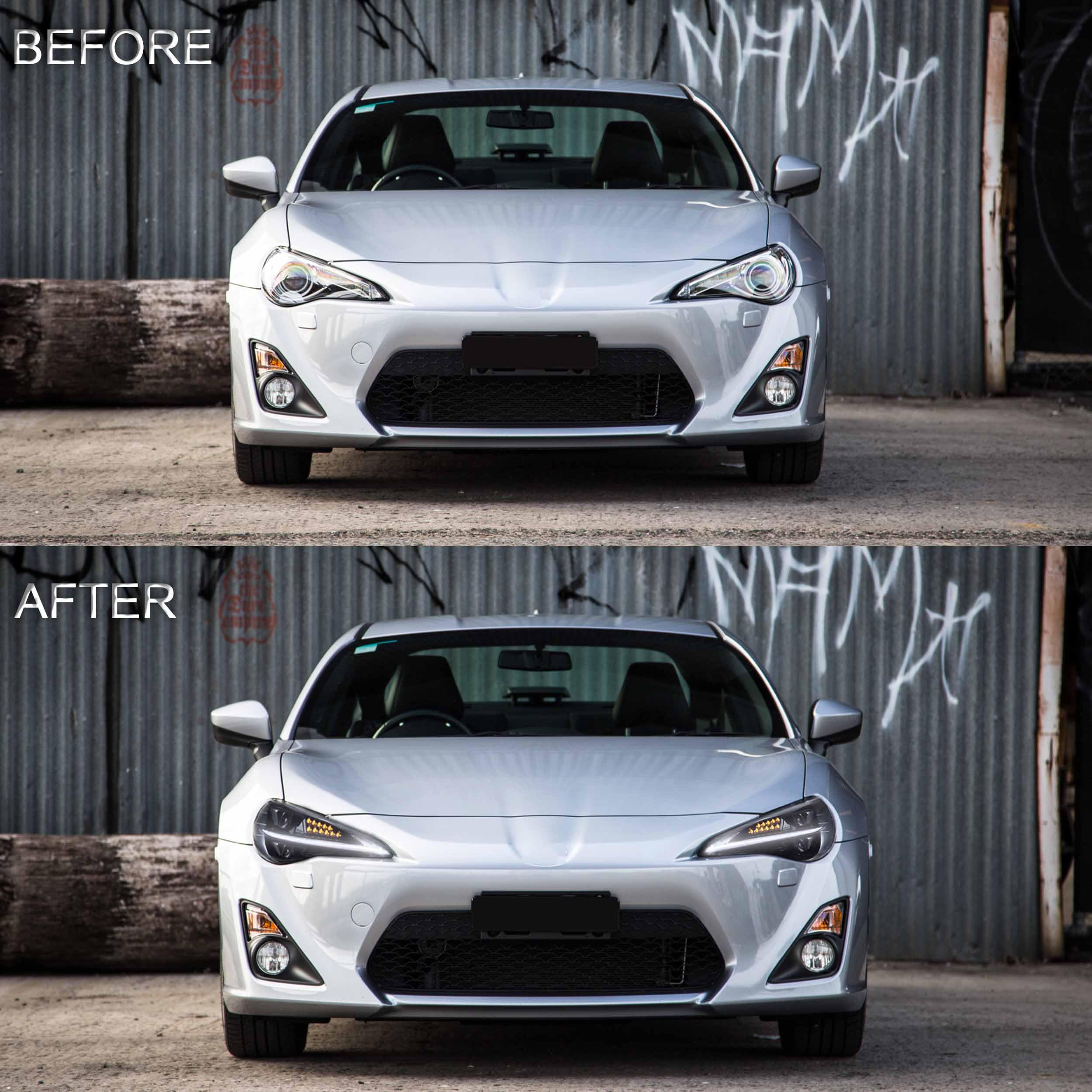 パーツ VLand 86 BRZ Headlight (USED) VLAND LED Headlight and LED Tail light Assembly Fit for 2013-2021