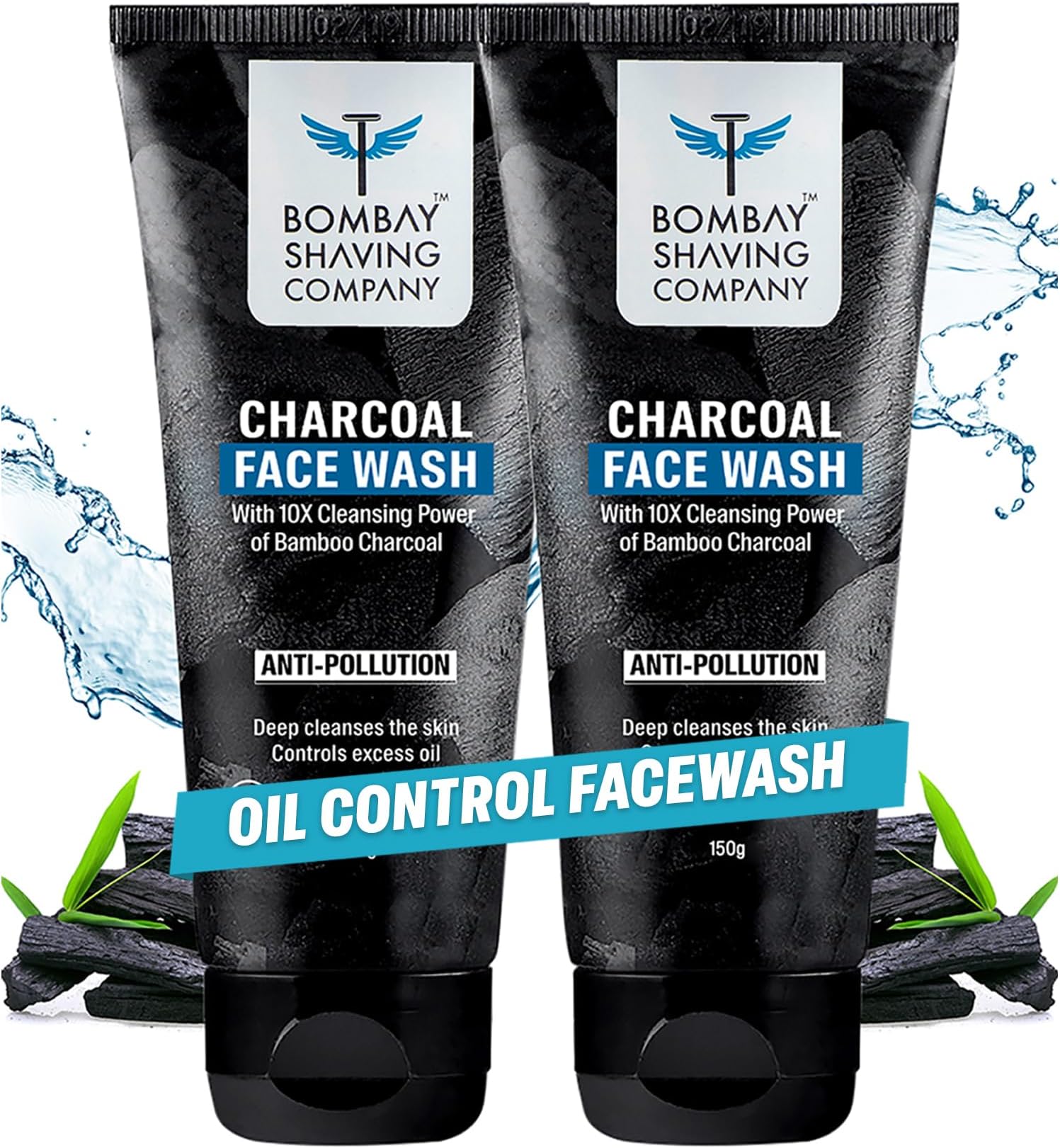 Charcoal Facewash for Men | 150g x 2 | Excess Oil Control Face Wash